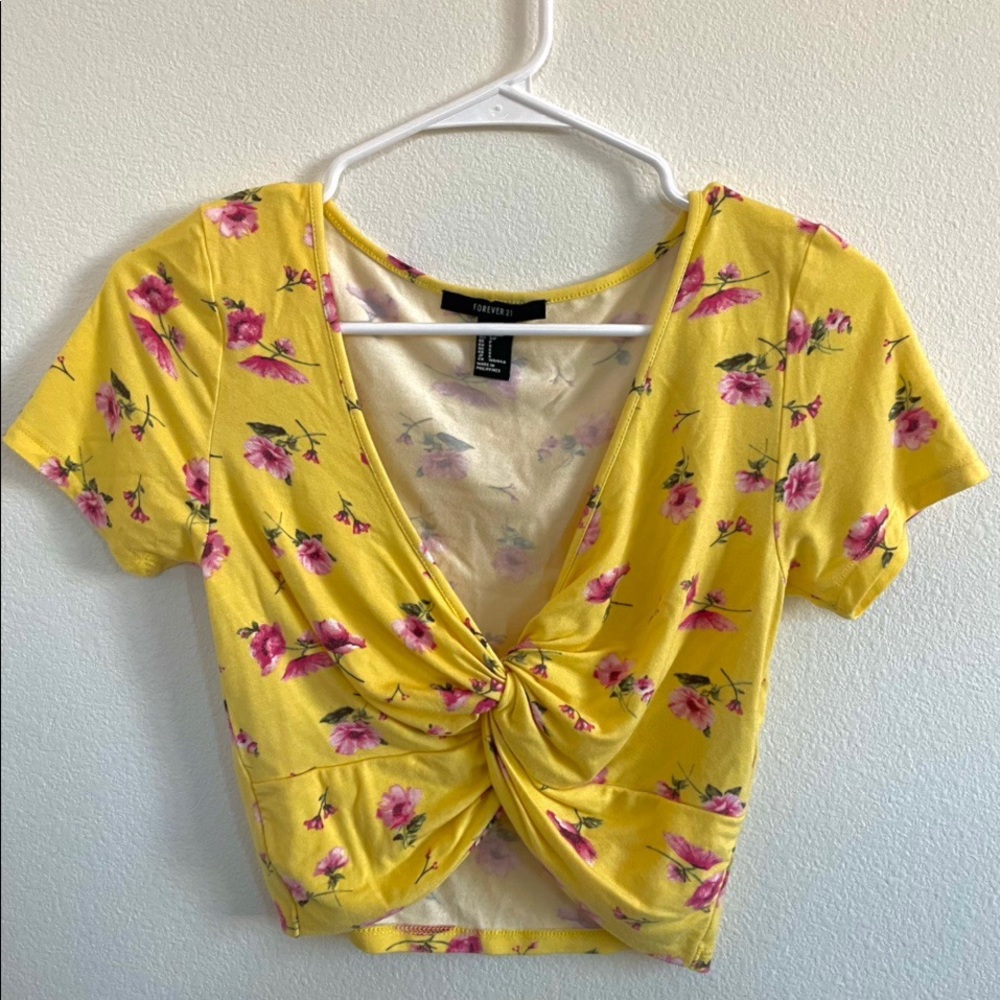 FLORAL CROP TOP